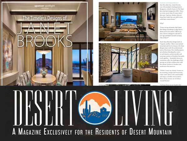 Desert Living Magazine: The Timeless Designs of Janet Brooks